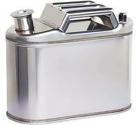 Petrol Can, Stainless Steel Jerry Can with Portable Handle and Automatic Ventilation Nozzle, Energy Saving Fuel Container for Cars