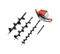 Petrol Earth Auger with 3 Drill Bits 71CC 2300W Professional Post Hole Digger for Fencing Landscaping Etc