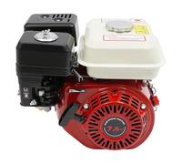Petrol Engine,Gasoline Powered Four Stroke Engine 7.5Hp Gas Engine with Recoil Start, 0.79 Gallon Tank for Generator Pump Go-Kart Mower, Red Industrial Power Unit for Farm Ranch Construction DIY