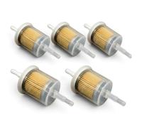 Petrol Fuel Filter Large - Universal Inline Fuel Filter for 6mm & 8mm Fuel Lines, Fits Cars, Motorcycles, Quad Bikes, Tractors, Lawnmowers, Generators & More (Pack of 10)