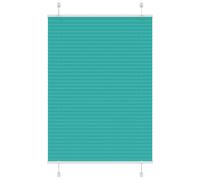 vidaXL Pleated Blind Petrol Green 100x100 cm Fabric Width 99.4 cm Polyester