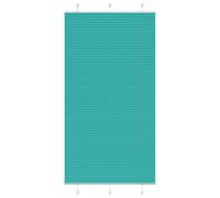 vidaXL Pleated Blind Petrol Green 110x200 cm Fabric Width 109.4 cm Polyester, Green