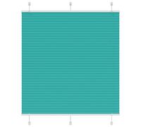vidaXL Pleated Blind Petrol Green 115x150 cm Fabric Width 114.4 cm Polyester