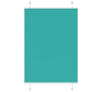vidaXL Pleated Blind Petrol Green 95x150 cm Fabric Width 94.4 cm Polyester, Green