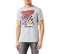 Petrol Heads Men's Dastardly & Muttley T Shirt, Grey, Large