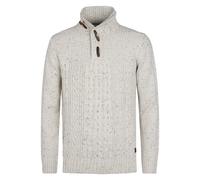 Petrol Cable Pullover Half Zip Hamilton Ecru Off-White Grey size XL