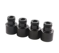 Petrol Injection Nozzles Fit for Honda Civic Integra B/D Series B16 B18 D16Z D16Y 4Pcs Fuel Injector Top Hat Adapters Fuel Injector(Black)