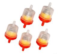 Petrol Inline Filter 5-Pack for Small Engines Gas Petrol Inline | 5-pack red filters, ABS material, high-strength build, fits mopeds for scooters, direct replacement