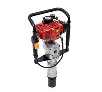 Petrol Post Driver 1900W, 52cc Two-Stroke Jack Hammer 1L Fuel Tank Pile Driver 80 * 35 * 25cm 2 Post Driving-Head for Fences, Buildings, Guardrails, Farm