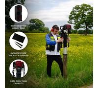 T-Mech Petrol Post Driver 4 Stroke Fence Knocker Pile Jack Hammer Heavy Duty