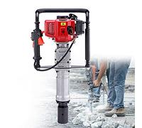 Petrol Post Driver for Wooden Posts, 52cc 2-Stroke Gasoline Hole Digger for Garden, Orchard Bracket, Farm, CE Certified, Diameter 100mm
