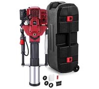 Petrol Post Driver with Carry Case and Tool Kit 4-Stroke Fence Knocker 50/70/100mm Pile Driver Jack Hammer Picket Fencing Ramming Thumping Driving Posts Free