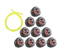 Petrol Snap in Primer Bulb & Fuel Line Replacement for Ryobi Stihl McCulloch Talon Trimmer,10 pcs