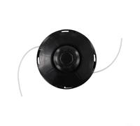 Petrol Trimmer Head Replacement Bump Feed Spool Double Line Nylon Cord M10x1.25 Reverse Nut Lawn Mower Attachment(B)