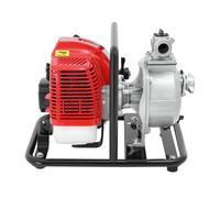 Petrol Water Pump 43CC 2 Stroke Portable Gasoline Water Transfer Pump, 1.7Hp 1 Inch Outlet Portable Water Transfer Pump with Air Cooled for Garden Irrigation Pond Farm Drainage