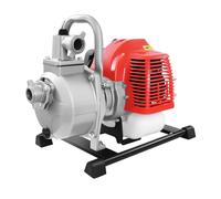 Petrol Water Transfer Pump, 43cc 1.25KW 2-Stroke Portable Water Pump | Portable Dirty Water Pump, 35.66gal/min Flow, Air Cooled, 1" Inlet Outlet 98ft Lift for Garden Irrigation Pool Flood Drainage