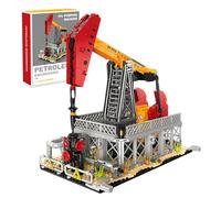 Petroleum Engineering Building Set for Adults, Oil Pumping Machine Building Bricks Kit, Industry Themed Model Toy for Display, Creative Gift for Kids & Boys Aged 6+ (666 Pieces)