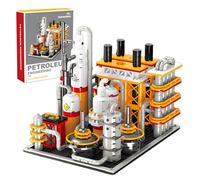 Petroleum Engineering Building Set for Adults, Oil Refinery Building Bricks Kit, Industry Themed Model Toy for Display, Creative Gift for Kids & Boys Aged 6+ (734 Pieces)