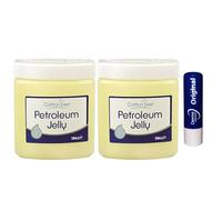 Petroleum Jelly Face Skin Lip Care Balm Nappy Rash Chapped Lips, Twin Pack 284G With Free Orignial Lip Balm