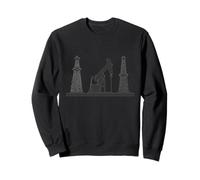 Petroleum Pump Jack for Oil Field Workers Sweatshirt