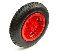 PetrolScooter 14 Inch 3.50-8 Red Spoked Wheel Pneumatic 2 Ply Tyre & Inner Tube Launch Trolley