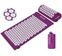 (Purple) Acupressure Mat Pillow Set Massage Muscle Pain Relief