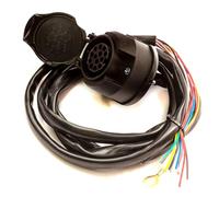 PetrolScooter Pre-Wired 13 Pin Plug 2 Metre 12 Core Cable 12V Euro Type Electrical Towing Connector Caravan Trailer