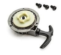 PetrolScooter Replacement Pull Start Short Silver & Bolts Easy Start Type 3 47cc 49cc Compatible With Air Cooled Mini Moto Dirtbike