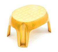 PetrolScooter Strong Plastic Foot Step Stool Non-Slip Lightweight Step Up Bathroom Kids Toilet Training (Yellow, 1 Pack)
