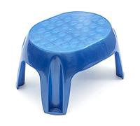 PetrolScooter Strong Plastic Foot Step Stool Non-Slip Lightweight Step Up Bathroom Toilet Training (Blue, 1 Pack)