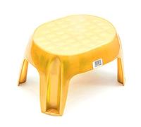PetrolScooter Strong Plastic Foot Step Stool Non-Slip Lightweight Step Up Multi Purpose Home (Yellow, 1 Pack)