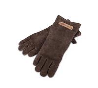 Petromax Barbecue Gloves XL: Dark Brown Leather, Cotton Fill, XL Size, Kevlar Palm Protection