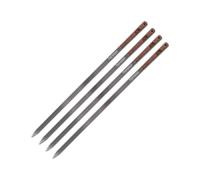Petromax Set of 4 Stainless Steel & Walnut 40cm Barbeque BBQ Meat Skewers