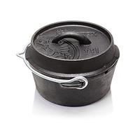 Petromax Cast Iron Dutch Oven, Round, Black, 1.7L