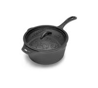 Petromax - Cast Iron Casserole Dish with Lid size Ø 21 cm, grey/black