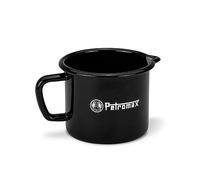 Petromax Enamel Milk Pot Black (1000 ml) | Robust & Scratch-Resistant | Integrated Scale | Pouring Aid | Suitable for All Hobs & Fire Pits | Easy to Clean
