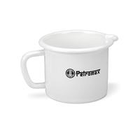 Petromax Enamel Milk Pot White (1000 ml) | Robust & Scratch-Resistant | Integrated Scale | Pouring Aid | Suitable for All Hobs & Fire Pits | Easy to Clean