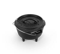Petromax FT0.5 Dutch Oven Cast Iron for Cooking and Baking with Lid, Handle and Feet Suitable for Sauces, Desserts and More 0.56 L