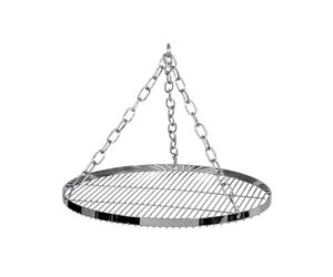 Petromax Hanging Grate with Steel Chain - Robust Cast Iron Cooking Grate for Outdoors, Camping & Camping - Ideal for Tripod and Campfire