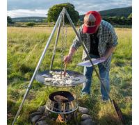 Petromax Hanging grill tray for tripod, hanging grill tray Onesize