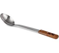 Petromax Heavy Duty 30cm Stainless Steel Serving Spoon with Walnut Handle