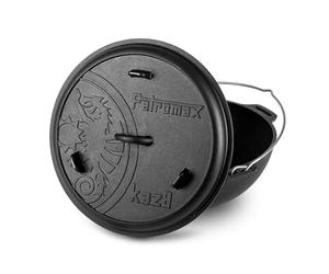 Petromax Kazan 8L Cast Iron Pot for Outdoor Kitchen & Campfire, Perfect for Stews, Stews & Bread Baking, Durable & Robust