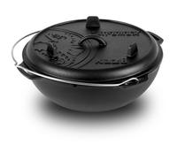Petromax Kazan 8L Cast Iron Pot for Outdoor Kitchen & Campfire, Perfect for Stews, Stews & Bread Baking, Durable & Robust