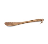 Petromax Olive Wood Tablespoon - Handmade in Germany, Sustainable, Food Safe & with Practical Leather Strap for Hanging