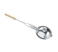 Petromax Popcorn Pan Stainless Steel Outdoor Pan for Campfire | Popcorn maker with integrated sieve system, safety cap, bottle opener and beech wood handle