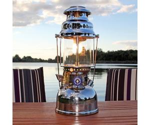 PETROMAX TRADITIONAL KEROSENE HIGH PRESSURE LAMP HK500 CHROME - STORM LANTERN
