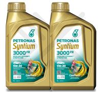 PETRONAS Syntium 3000 FR 5W30 Fully Synthetic Car Engine Oil 2 Litre 2L (1L X 2)