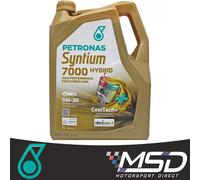 PETRONAS Syntium 7000 Hybrid 0W-20 0W20 Fully Synthetic Engine Oil - 5 Litres 5L