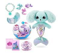 Pets Alive Furmaids by ZURU Mermaid Plush Interactive Lights Sounds Girls Toy (Green Puppy)