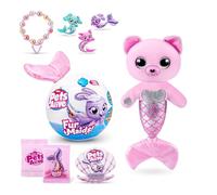 Pets Alive Furmaids by ZURU Mermaid Plush Interactive Lights Sounds Girls Toy (Pink Kitten)